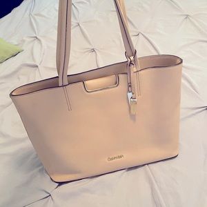 Pink Calvin Klein tote